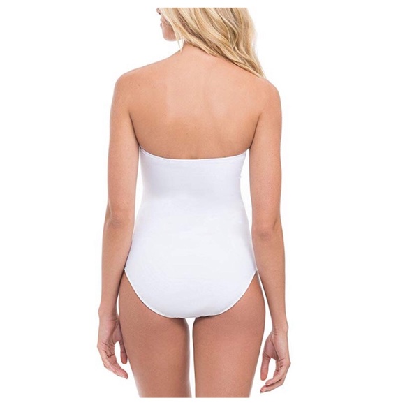 Profile By Gottex Women's Twist Front Bandeau One-Piece Swimsuit - Tummy Control With Adjustable Straps - View #12